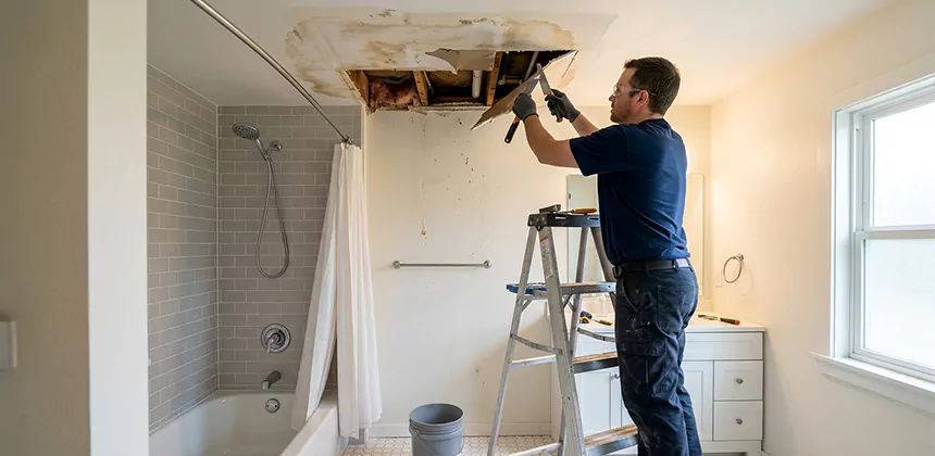 Bathroom Leak Ceiling Repair in Redlands